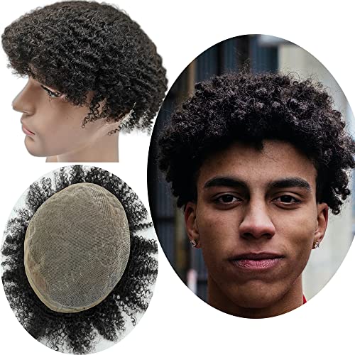 Afro Curl Toupee Black Men