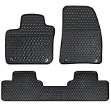 Matericuo Car Floor Mats Custom Fit for 2019-2023 Volvo XC40 （Not Fit Recharge） Black Rubber Auto Liner Mats All Weather Protection Odorless