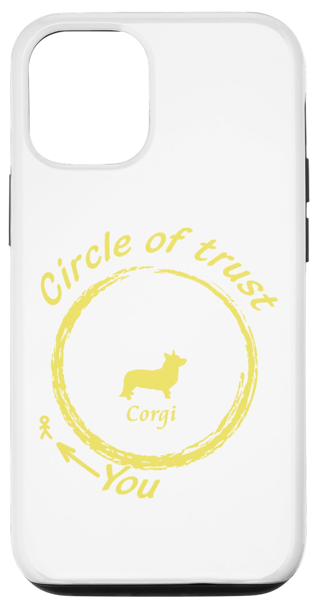 iPhone 15 Pro Corgi-Hund T-shirt | Corgi Circle of Trust Hoodie Case