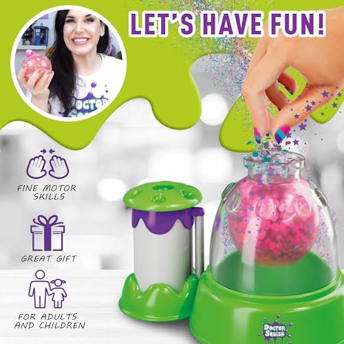 Doctor Squish 38038 Squishy Maker, New Shiny Glitter Station Maker, Decorate With Confetti, Sparkles & Colored Ink, Variety Of Sizes, Just Add Water To Make Your Own Slime thumb #3