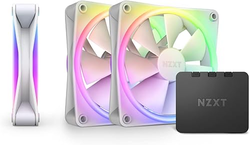 NZXT Paquete triple F120 RGB Duo - 3 ventiladores RGB de doble cara de 4.724 in con controlador RGB - 20 LED direccionables individualmente - Flujo