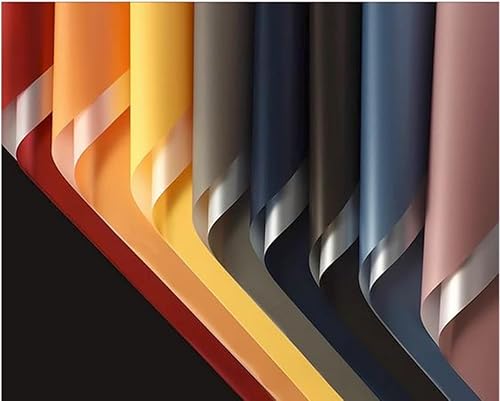 Miniatura 3 de 20 piezas de papel de regalo de flores de doble cara, papel de regalo impermeable para ramo de San Valentín, 22.8 x 22.8 pulgadas, utilizado para