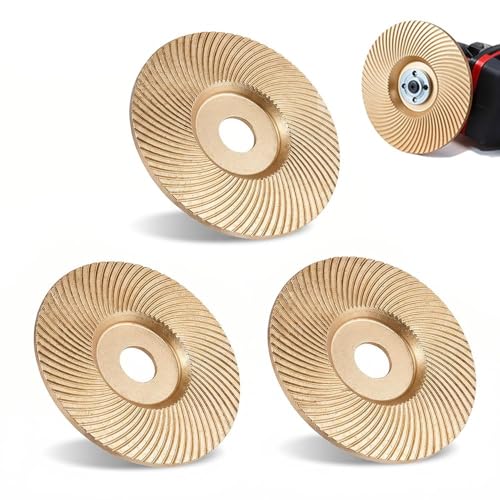 Image of Angle Grinder Polishing Pad, 2026 New Wood Carving Disc Set, Tungsten Carbide Grinding Wheel Wood Carving, Woodworking Attachment for Polishing Buffing (Flat Surface)