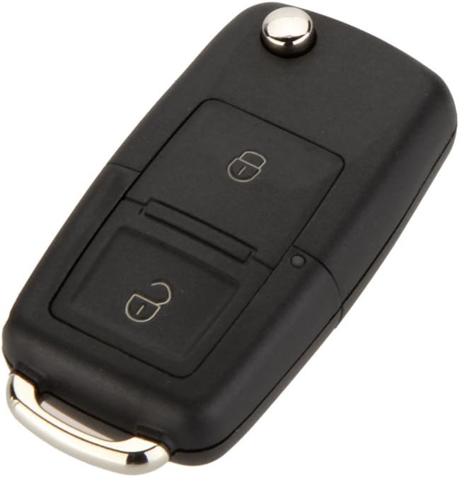 Fast Track 2 Buttons Remote Flip Folding Car Key Shell Replacement for VW Volkswagen Golf MK4 Bora Uncut Blade Keyless Car Key Case Cover
