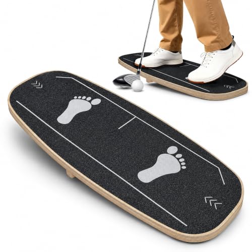 AMWBSR Golf Pressure Plate Weight Shift Board for Golf Swing Trainer