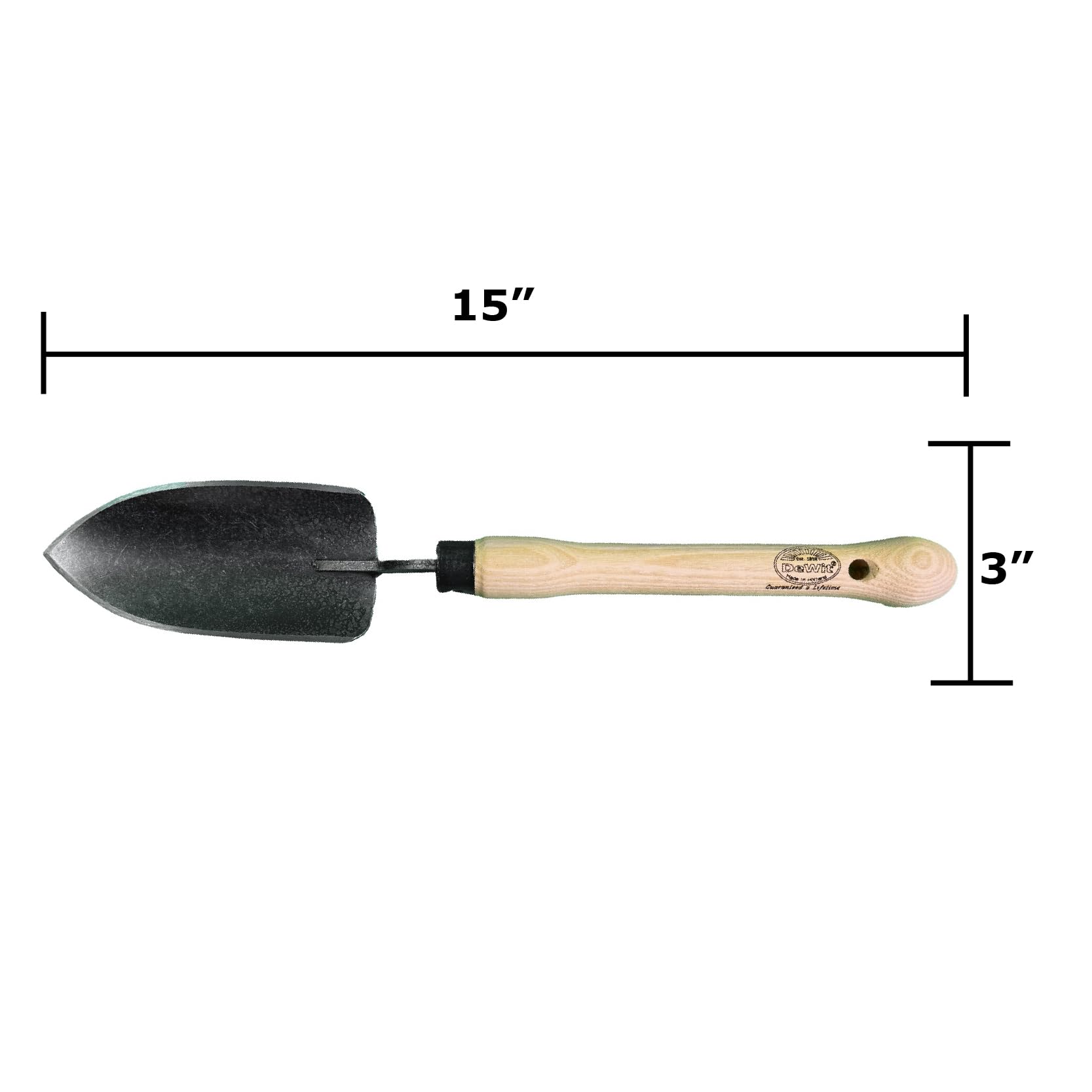 Ultimate Trowel with Extended Handle - Tempered Boron Steel, Two-Handed Grip, Ideal for Seniors and Raised Beds