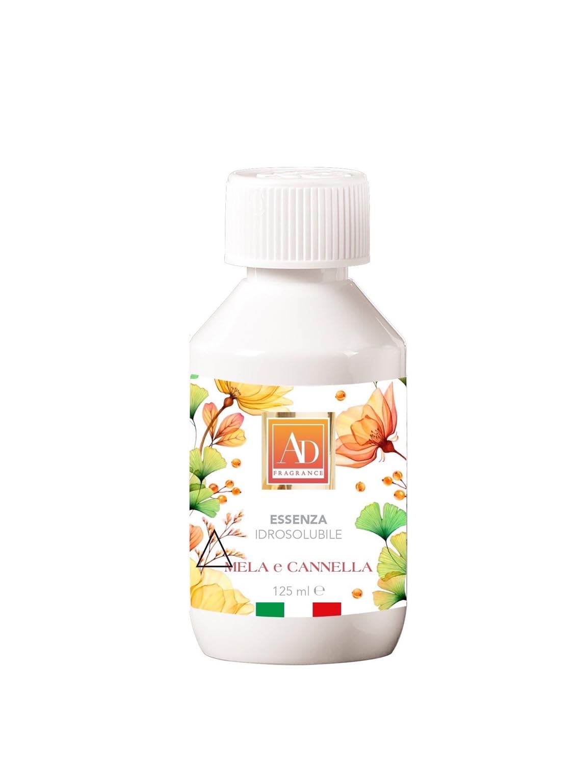 AD Trend Ricarica Per Evaporatore Mela E Cannella, 125 Ml, Fragranza Idrosolubile Per Ambiente