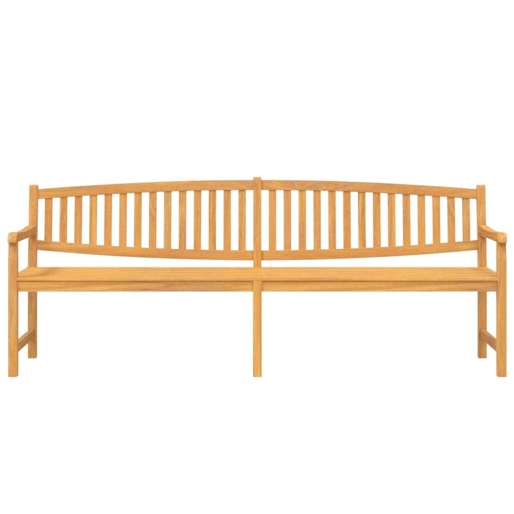 Mobili da esterno in legno massello di teak, 228 x 59,5 x 90 cm, seduta resistente alle intemperie, design elegante per giardino e giardino