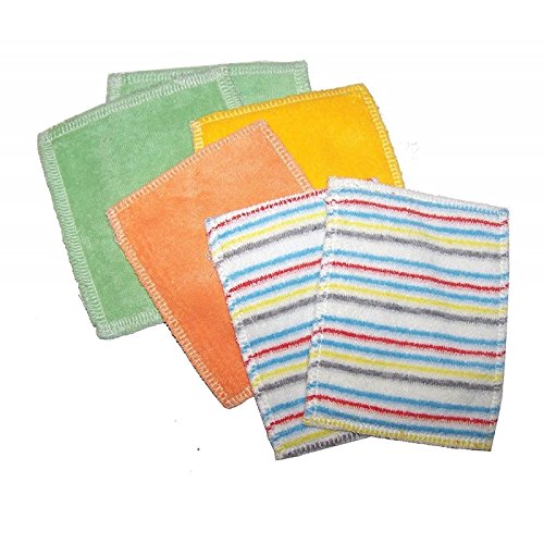 Preisvergleich Produktbild Waschbare Kosmetikpads Bio-Baumwolle naturfarben 6er-Set Bunt