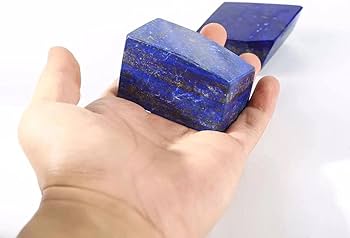 Amazon.co.jp: 天然ラピスラズリ 艶出し石 フリーシェイプスラブ 1個