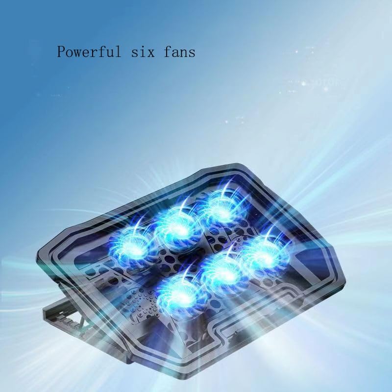 Metal Mesh 6-Fan Silent Laptop Computer Cooler