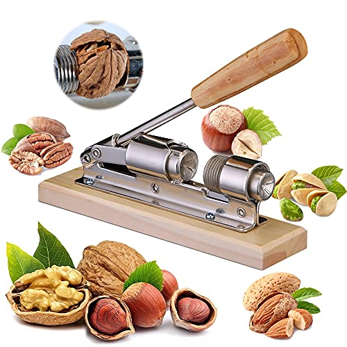 Schiaccianoci, Noce Pinze, Noce Cracker, Schiaccianoci in Metallo, Schiaccianoci con Impugnatura Antiscivolo Manico, Nut Sheller Tool per noce, pecan, mandorle, pistacchi, Nutcracker Tool for Nuts