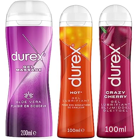 Durex - Lot de 3 Gels Lubrifiants Cover