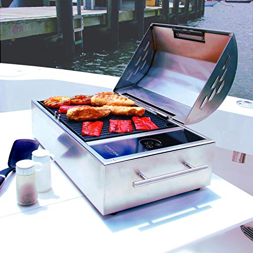 Kenyon B70082 Floridian All Seasons Portable Stainless Steel Electric Grill, 120V Kenyon B70082 Floridian All Seasons Portable Stainless Steel Electric Grill, 120V