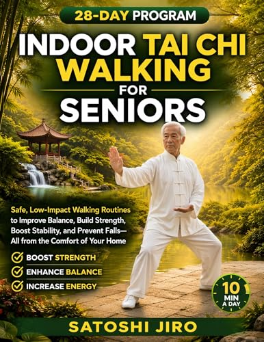 Indoor Tai Chi Walking For Seniors: Safe, Low-Impact Walking Routines to Improve Balance, Build Strength, Boost Stability, and Prevent Falls—All from the Comfort of Your Home