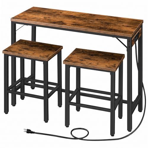 HOOBRO 3-Piece Bar Table & Stools Set