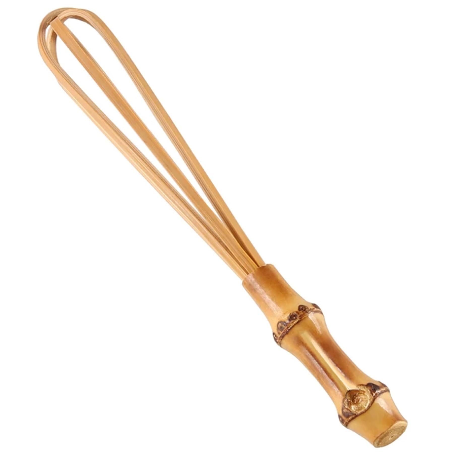 Fouet En Bambou 5,5 Pouces - Mini Fouet à œufs En Bois, Pour Mélanger, Mousser, Outils De Cuisine Naturels