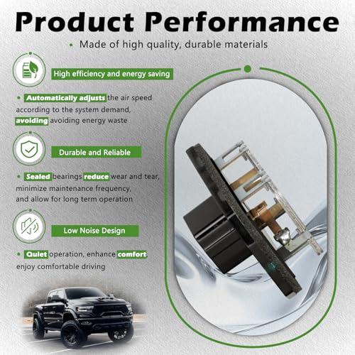Image of Manual Temp AC Control Module HVAC Blower Motor Resistor Compatible with Dodge 09-10 Ram 1500 /10 Ram 2500 Ram 3500-11-14 1500 /11-18 2500 3500 /11-16 4500 5500 Replaces ‎68048900AA