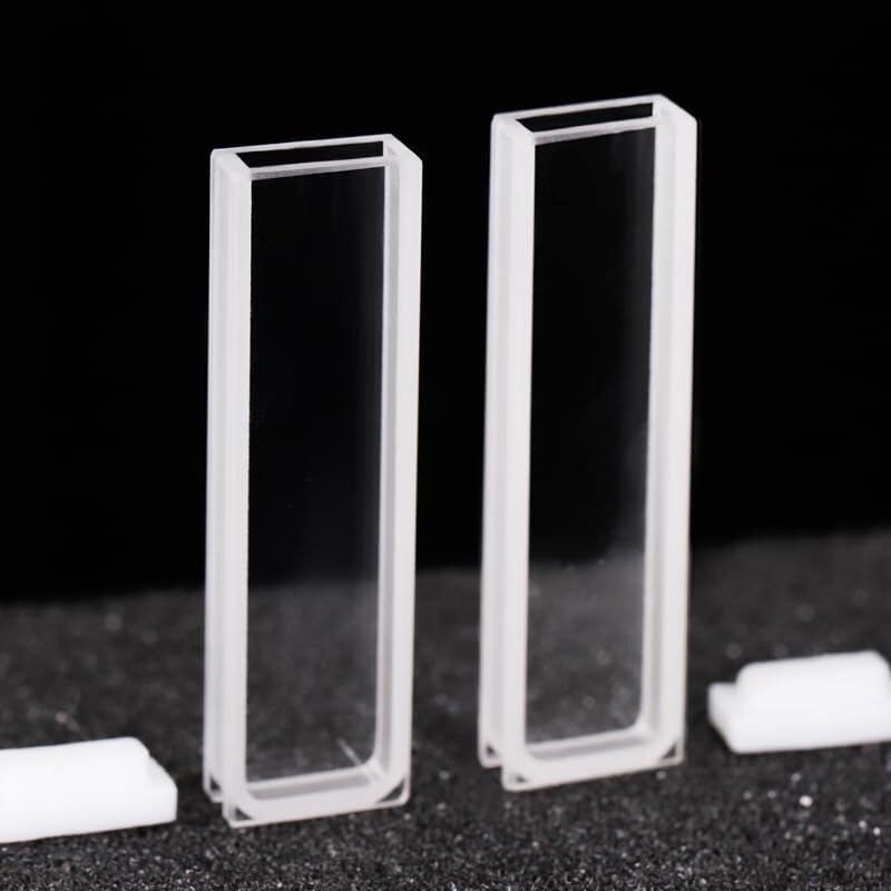 Cuvette al quarzo da 1,05 ml con tappo a vite, percorso 3 mm, cella for spettrofotometro UV-Vis, 200-2500 nm(Frit sintering)