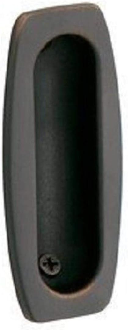 Baldwin 0458190 Sliding Door Flush Pull, Black