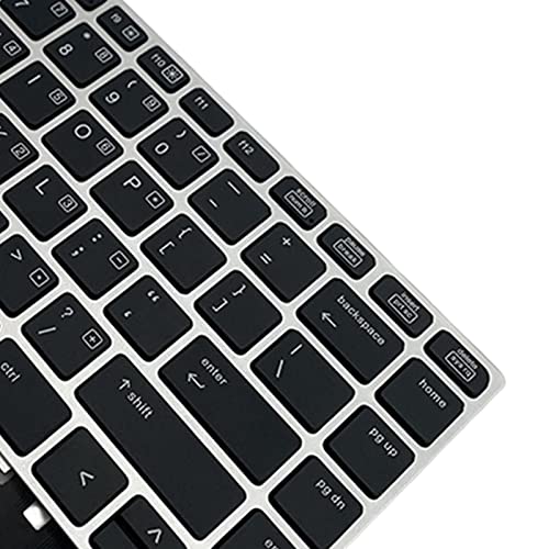 Clavier de remplacement pour ordinateur portable avec cadre argenté rigide - 2
