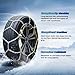 BasaltAuto Auto Tightening Snow Chains Tire Chains Quick Easy Installation HKN110 Set of 2 for Cars SUV Pickup Trucks RV 195 205 215 225 235 245 Winter Emergency Tire Traction for Snow Ice