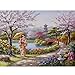 YDPTYANG Enfants Puzzles 1000 Pieces Femme sous Les Fleurs De Cerisier Japonais Adultes en Bois Puzzle Classique Créatif Jeu Puzzles Art Jouet Puzzles