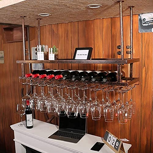 Soporte de vino de techo para decorar tu barra de bar o cocina 2