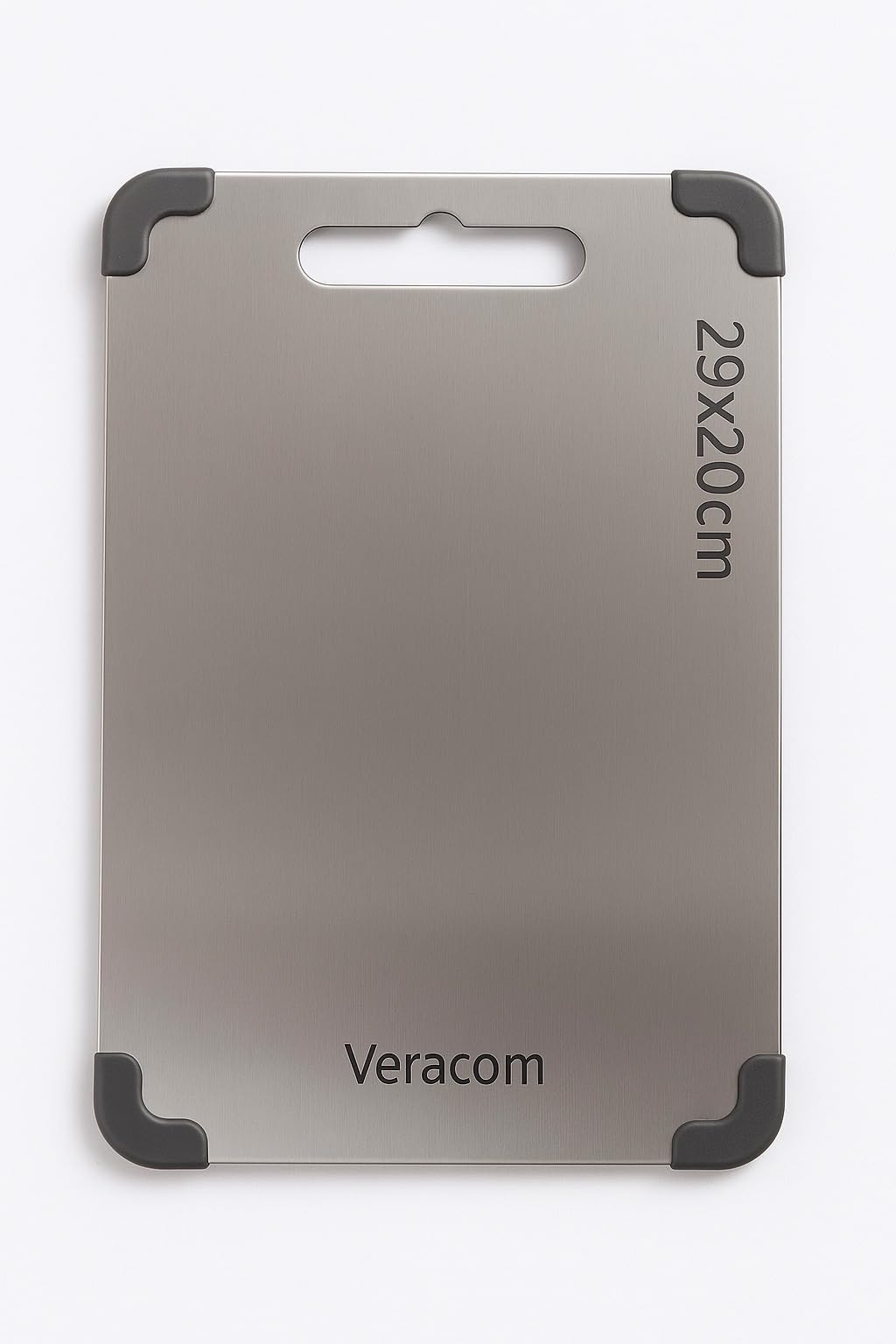 Set 2 Pezzi Taglieri Acciaio Inox 304 Alimentare Antiscivolo – Igienici e Lavabili in Lavastoviglie – Taglieri per Carne, Verdure e Pane – Certificato MOCA