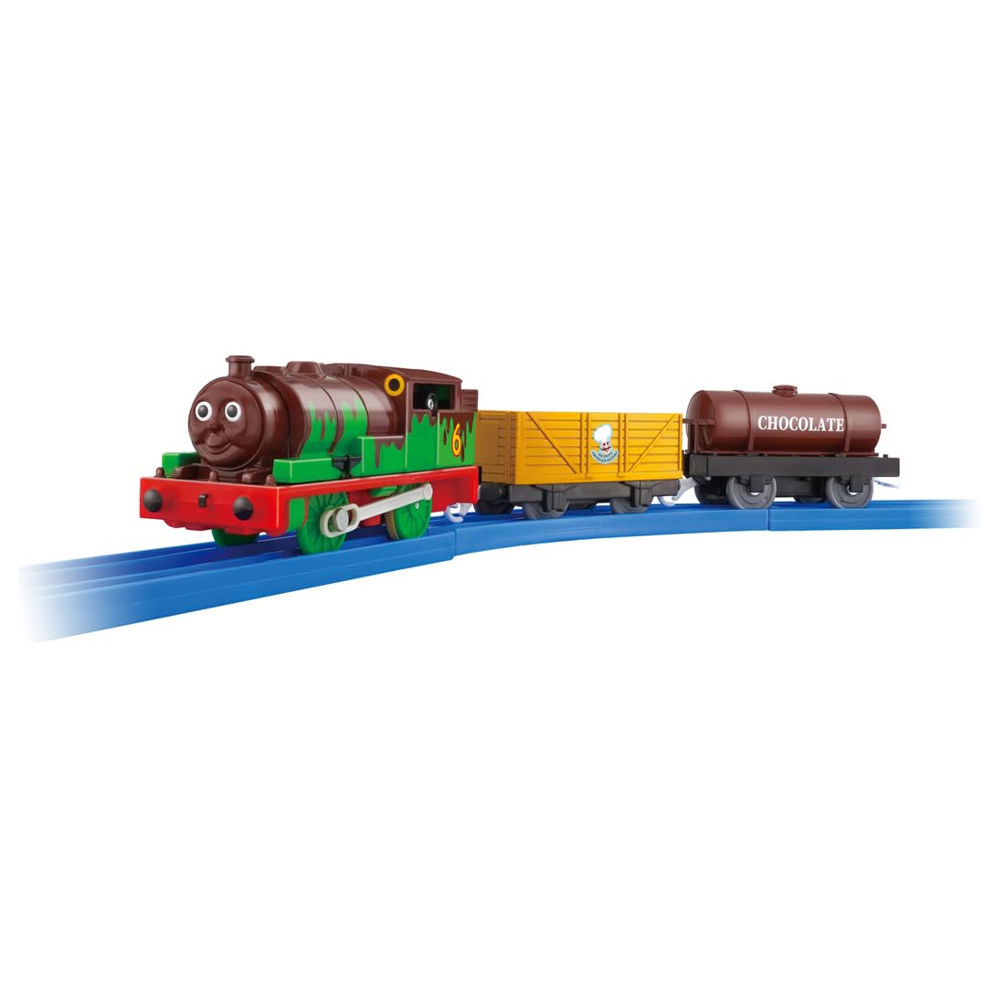 Takara Tomy Plarail Thomas TS-23 Plarail Percy and Chocolate Freight Car, Train Toy, Ages 3 and Up : Toys & Games