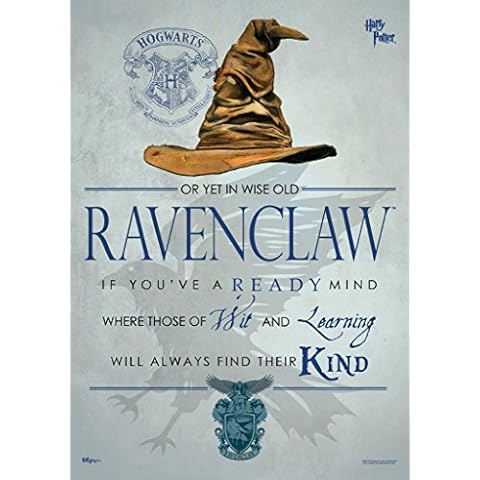 MIGHTYPRINT Harry Potter - Ravenclaw - Hogwarts Sorting Hat House Quote – Durable 17” x 24 Wall Art – NOT Made of Paper – Officially Licensed Collectible… Cover