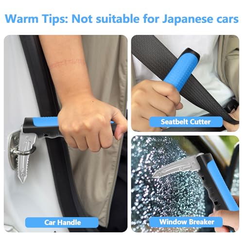 Image of Kaiedos Car Door Handle for Elderly, 3-in-1 Car Handle Assist for Seniors, Portable Auto Cane Vehicle Support Handle, 500 lbs Capacity, Non-Slip Door Assist Bar