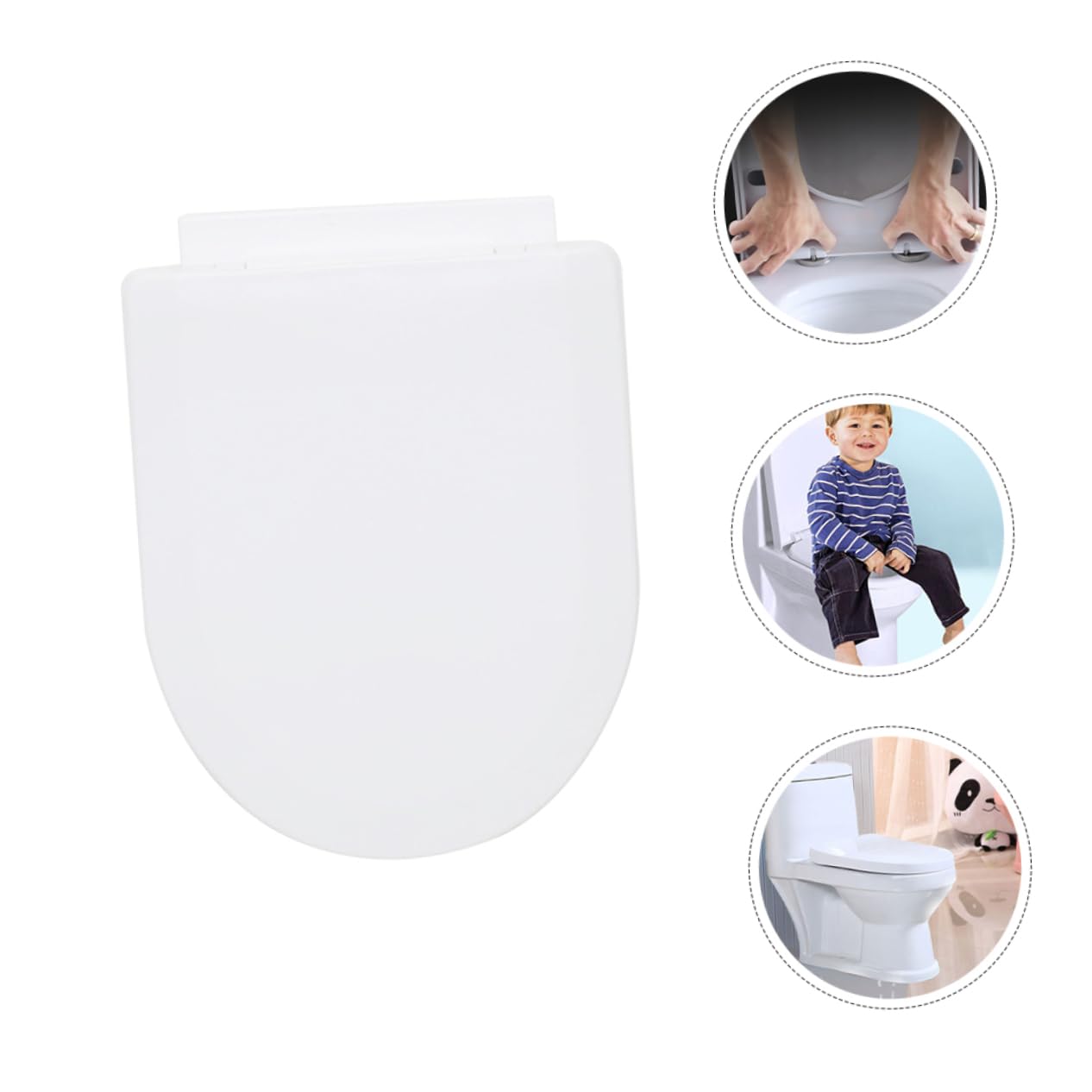 WOONEKY Asiento de Inodoro U Shape Reductor Wc para Niñas de Instalar y Limpiar Material Duradero y para Entrenamiento de Baño