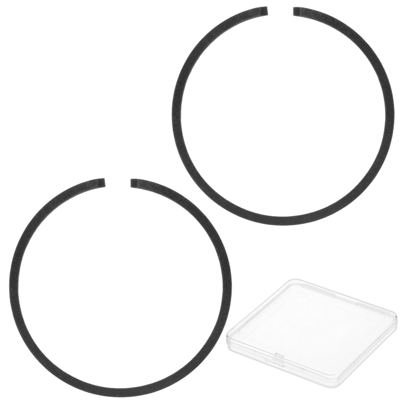 M METERXITY 2-Pack Engine Piston Rings Kit, 32mm x 1.5mm Thick Ductile Iron Piston Ring Set Standard Replacement for Small Engines/Motors/Machinery [Black]