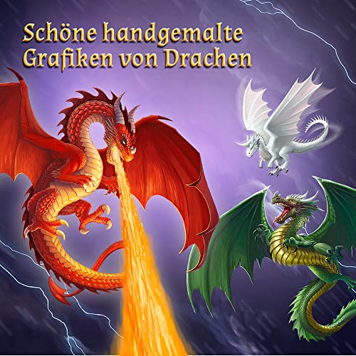Trefl - The Book of Dragons - Das Buch der Drachen - Brettspiel, Drachenkarten, Würfel, einzigartige Mechanik, handgezeichnete Drachengrafiken, Gesellschaftsspiel für Erwachsene und Kinder ab 8 Jahren – Bild 4