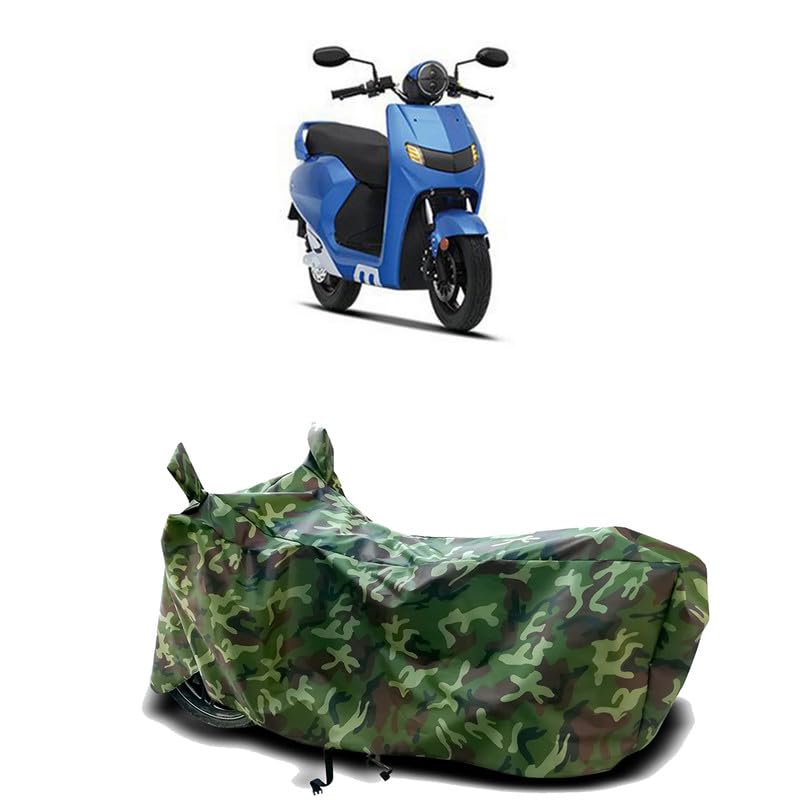 Image of DUFFEL-100% Heat Protection Two Wheeler Bike /Scooty Body Cover for 22Kymco iFlow Water Resistance /UV-Rays /Birds Dropping /Scratchproof /Dust Proof /Waterproof[Green Jungle Print]