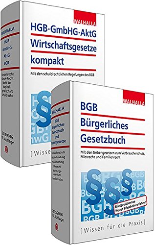 Preisvergleich Produktbild Kombi-Paket BGB Bürgerliches Recht + HGB, GmbHG, AktG, Wirtschaftsgesetze kompakt