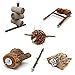 6 teiliges Schredder und Knabber Set für Vögel | Basisausstattung für Vogelhalter | Wellensittich Spielzeug | Vogelspielzeug Nymphensittich