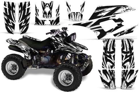 Graphics Kit Decals Stickers for Yamaha Warrior 350 Tribal Madness White