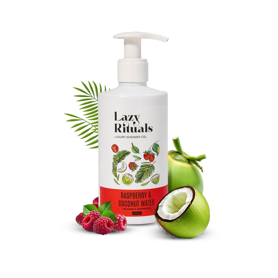 Raspberry & Coconut Water Shower Gel – 250ml | Refreshing Body Wash for Women and Men | A Tropical Escape for Soft, Hydrated Skin | Fast-Absorbing | Long-Lasting Hydration | Vegan | SLS and Paraben Free | Gentle on All Skin Types