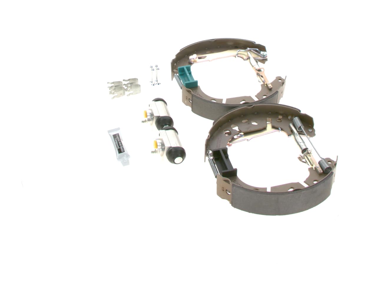 Bosch KS655 Kit Super Pro - Kit freno a tamburo posteriore - 1 set preassemblato, 2 cilindri freno a ruota, 4 ganasce freno
