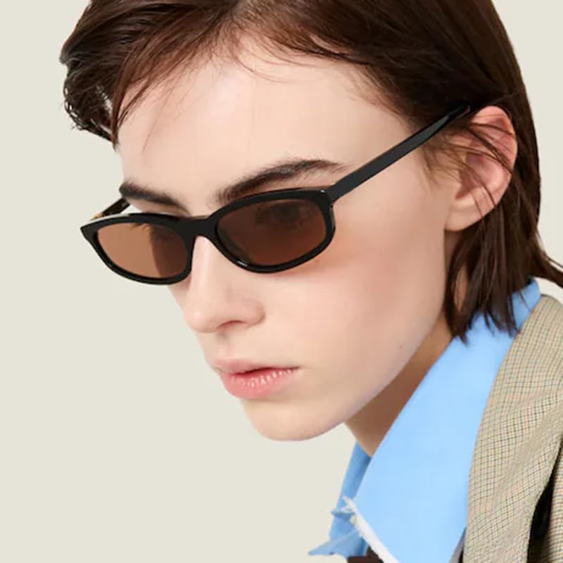Kursan Oval Sunglasses for Women Men Fashion 90s Style Small Narrow Face Sun Glasses3