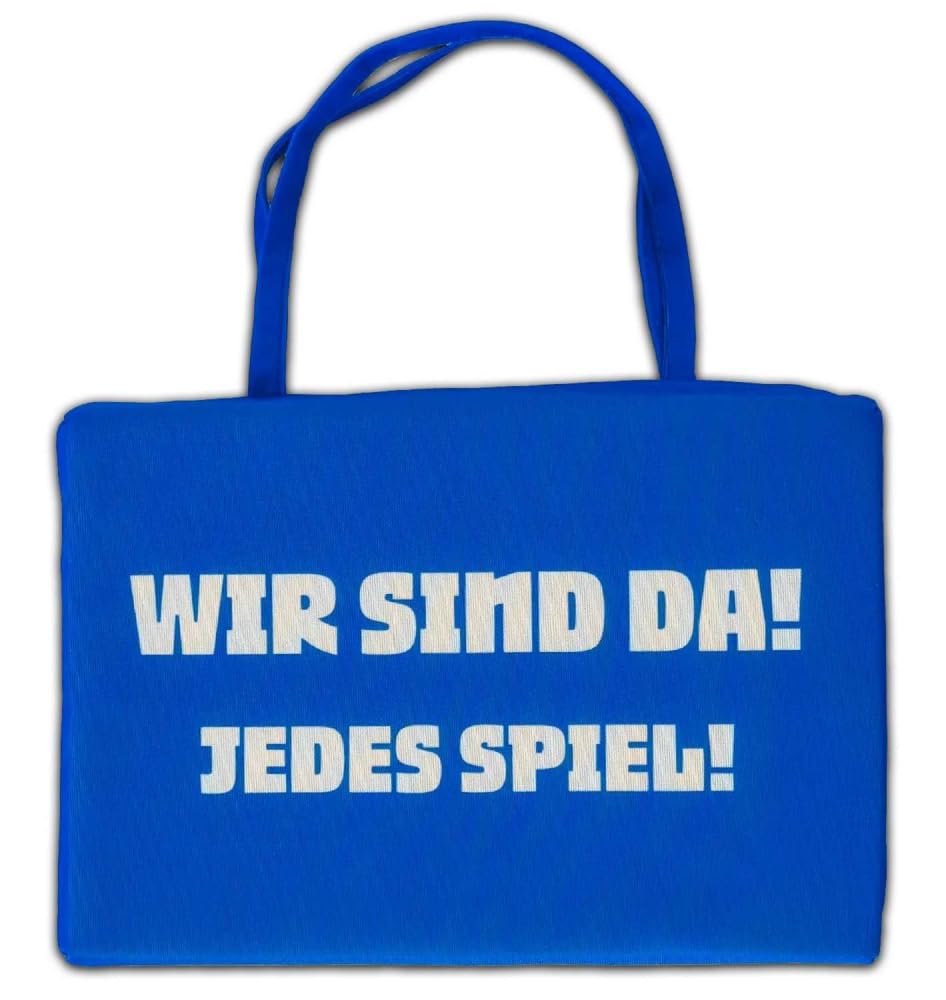 Hertha BSC Berlin Klappsitzkissen - Wir sind da! - blau Sitzkissen Kissen Stadionkissen HBSCB