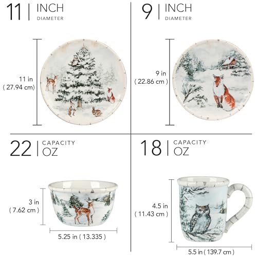 Certified International 87561RM Winter Frost 16 Pc Dinnerware Set thumb #3