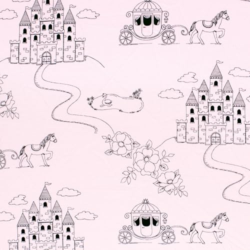 Image of Hudson Baby Unisex Baby Cotton Toddler Pillow Case, Fairytale Princess, One Size