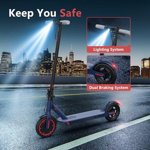 Image of MAXSHOT Electric Scooter for Adults, 8.5 /10 /14 inch Tires, 19 /22Mph, 350W /500W Motor, 21-28 Miles Range, Folding E-Scooter with Dual Suspension,APP Contro