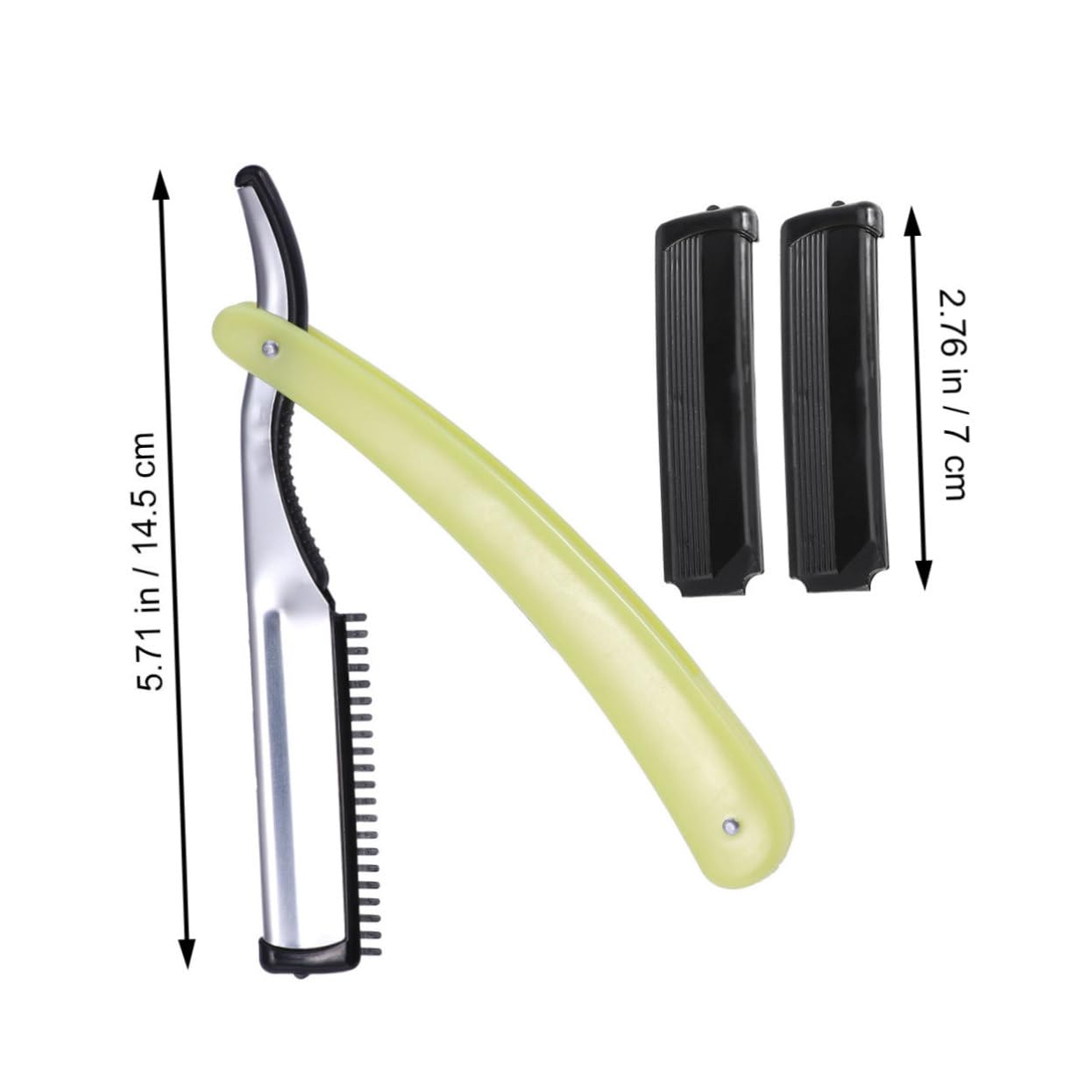 OSOLADY Beard Shaving Vintage Barber Manual Straight for Men Home Travel Shaver Less Skin Irritation Easy to Use