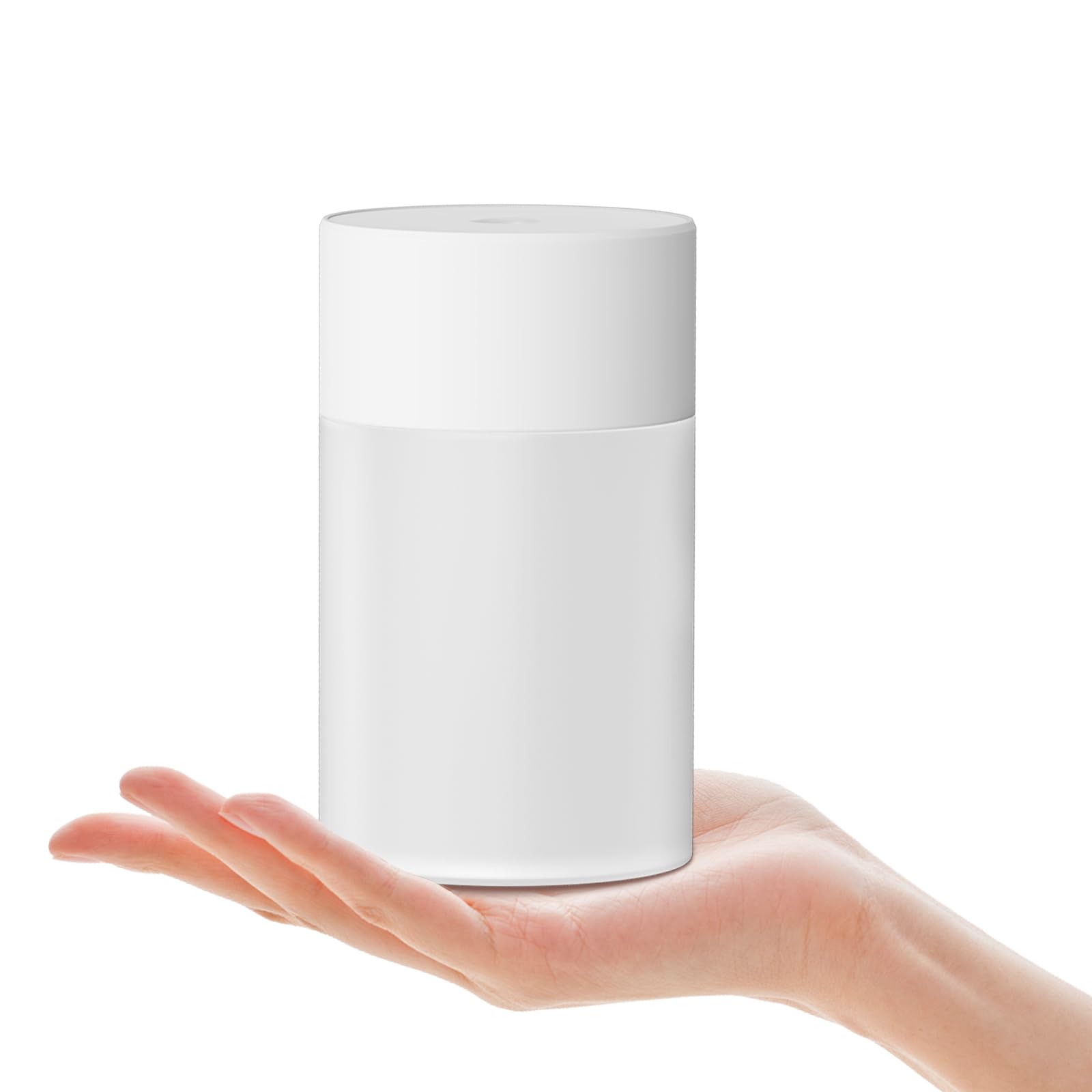 200ml Portable Small Humidifier, Mini Desktop Humidifier for Car, Office Room, Bedroom, Auto Shut-Off, 2 Mist Modes, Super Quiet, White