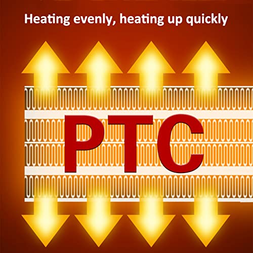 YJKDM Wandgemonteerde verwarming en koelen, dubbele elektrische verwarming, energiebesparende heteluchtblazer voor het… - Image 4