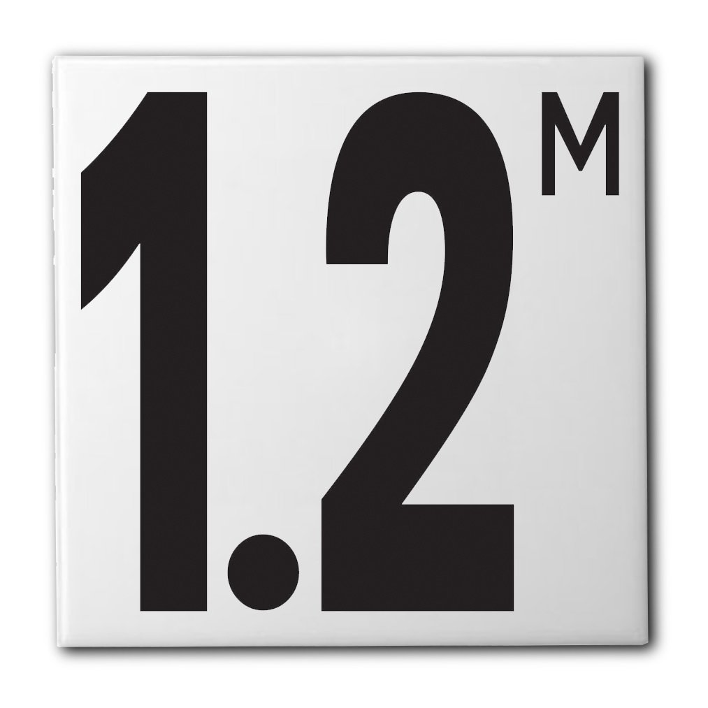 Ceramic Swimming Pool Waterline Depth Marker 